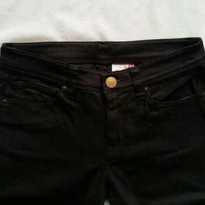 Uniqlo Dark Brown Straight-Leg Skinny Jeans